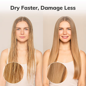 Sndyi round hair brush in use for styling hair