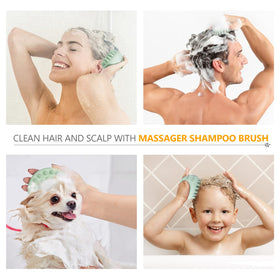 Sndyi Scalp Massager Shampoo Brush ergonomic handle close-up