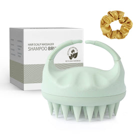 Sndyi Scalp Massager Shampoo Brush front view in green