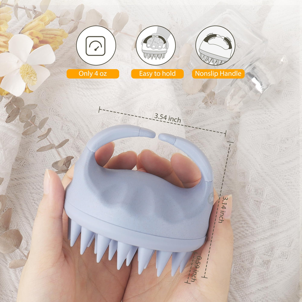Sndyi Scalp Massager Shampoo Brush in packaging