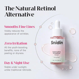 Snidin Bakuchiol Serum 30ml bottle close-up