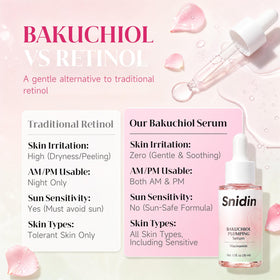 Snidin Bakuchiol Serum 30ml in beauty setting