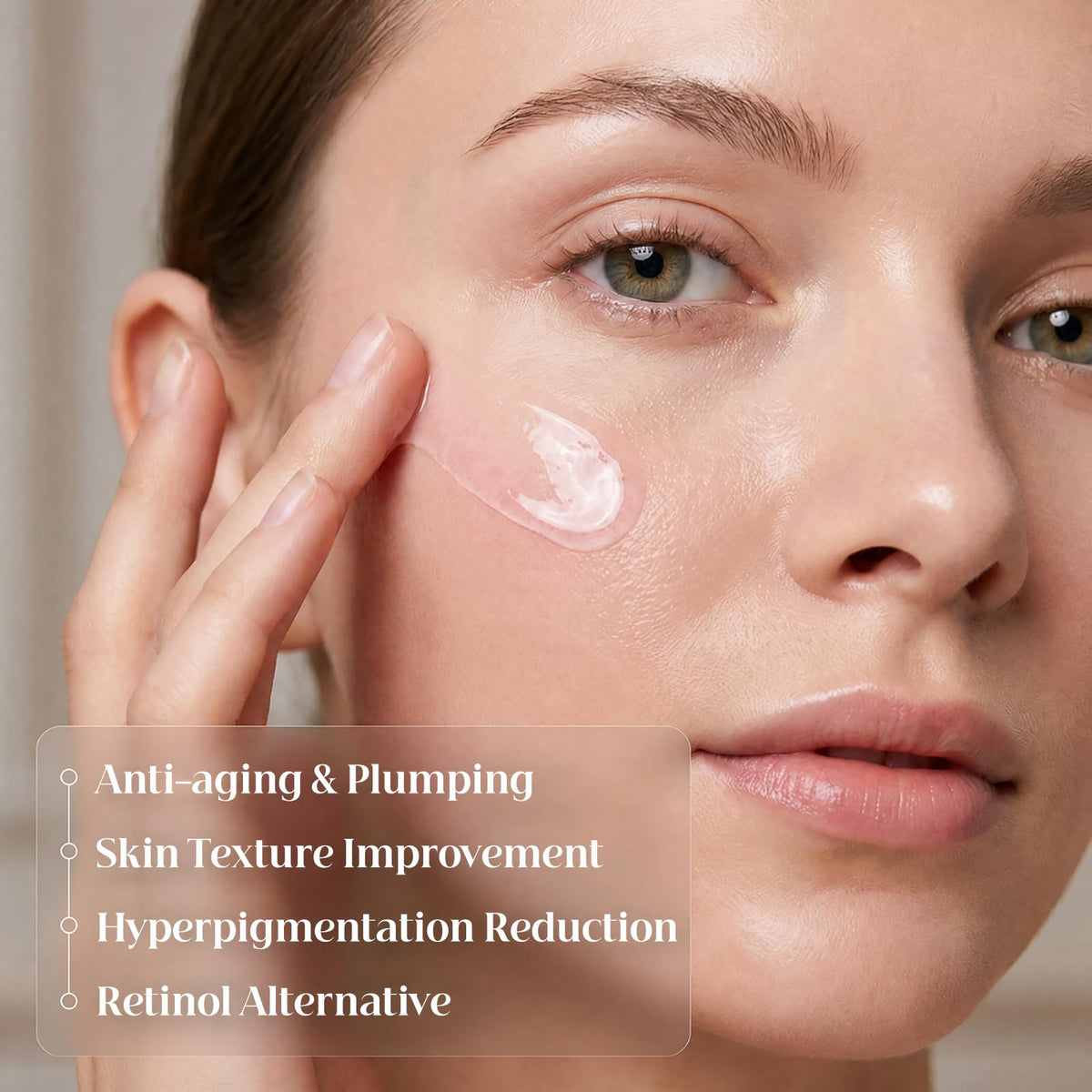Snidin Bakuchiol Serum lifestyle scene with flowers