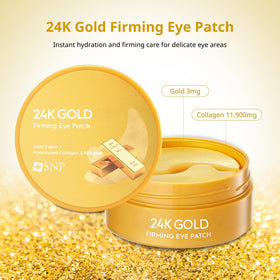 SNP 24K Gold Collagen Firming Eye Patch showing texture