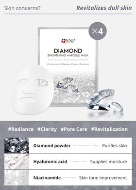 SNP 24K Gold facial mask application