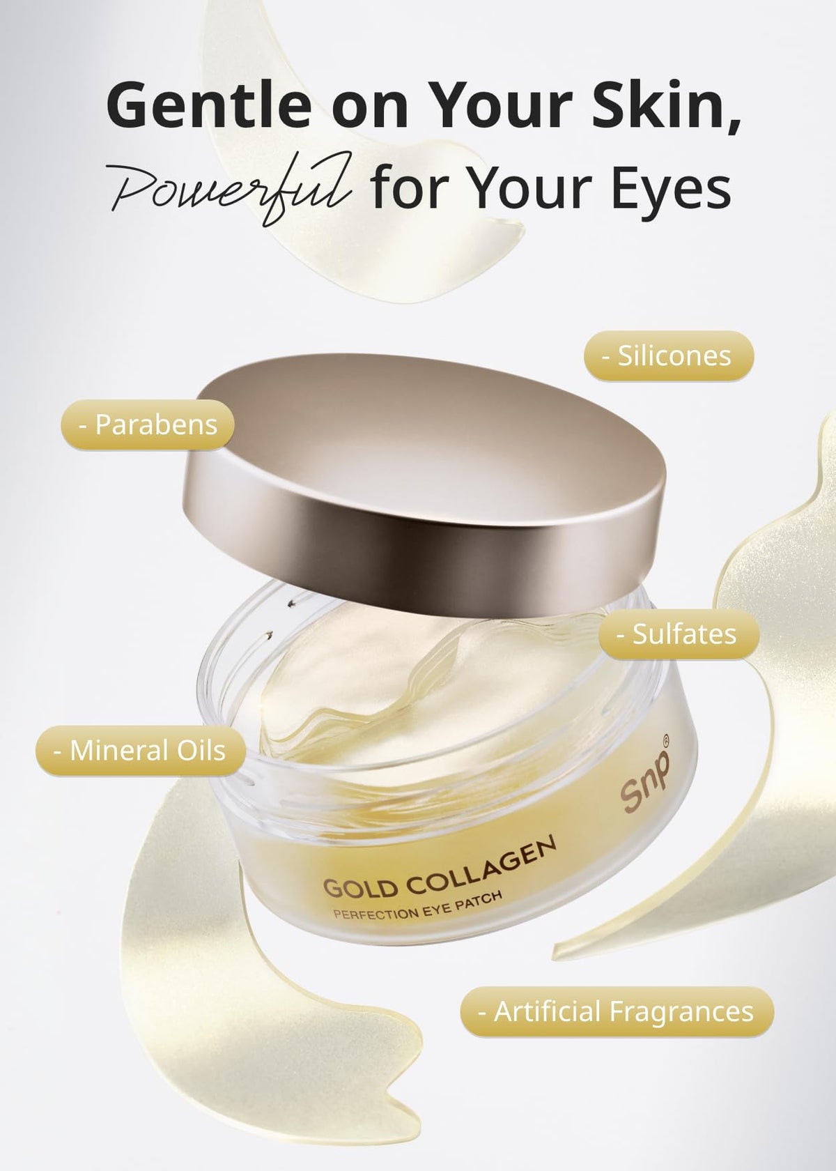SNP 24K Gold Perfection Eye Patch in use with skincare routine