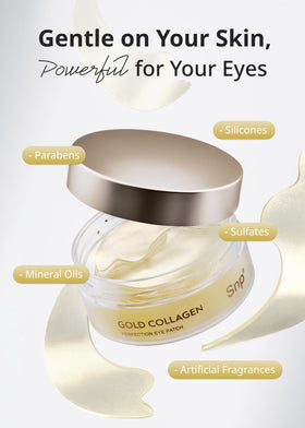 SNP 24K Gold Perfection Eye Patch in use with skincare routine