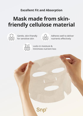 SNP Variety Ampoule Sheet Mask Set contents display