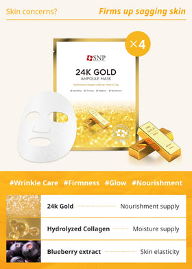 SNP Variety Ampoule Sheet Mask Set side view