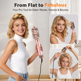 SnugLuv 5 in 1 Blow Dryer Brush Set showing all components