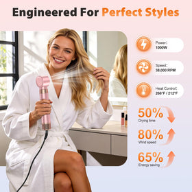SnugLuv volumizing blow dryer brush in pink