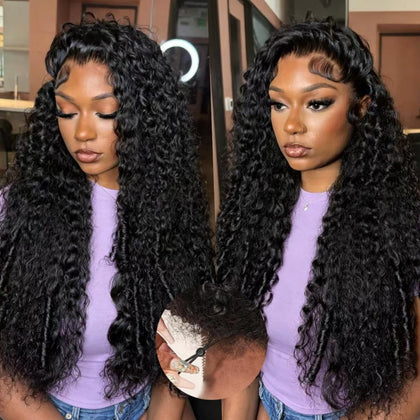 snv 7x5 Burmese Curly Wig front view with spiral curls