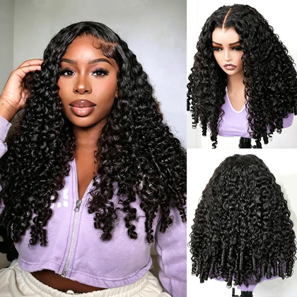 snv Burmese Curly 7x5 Closure Wig front view