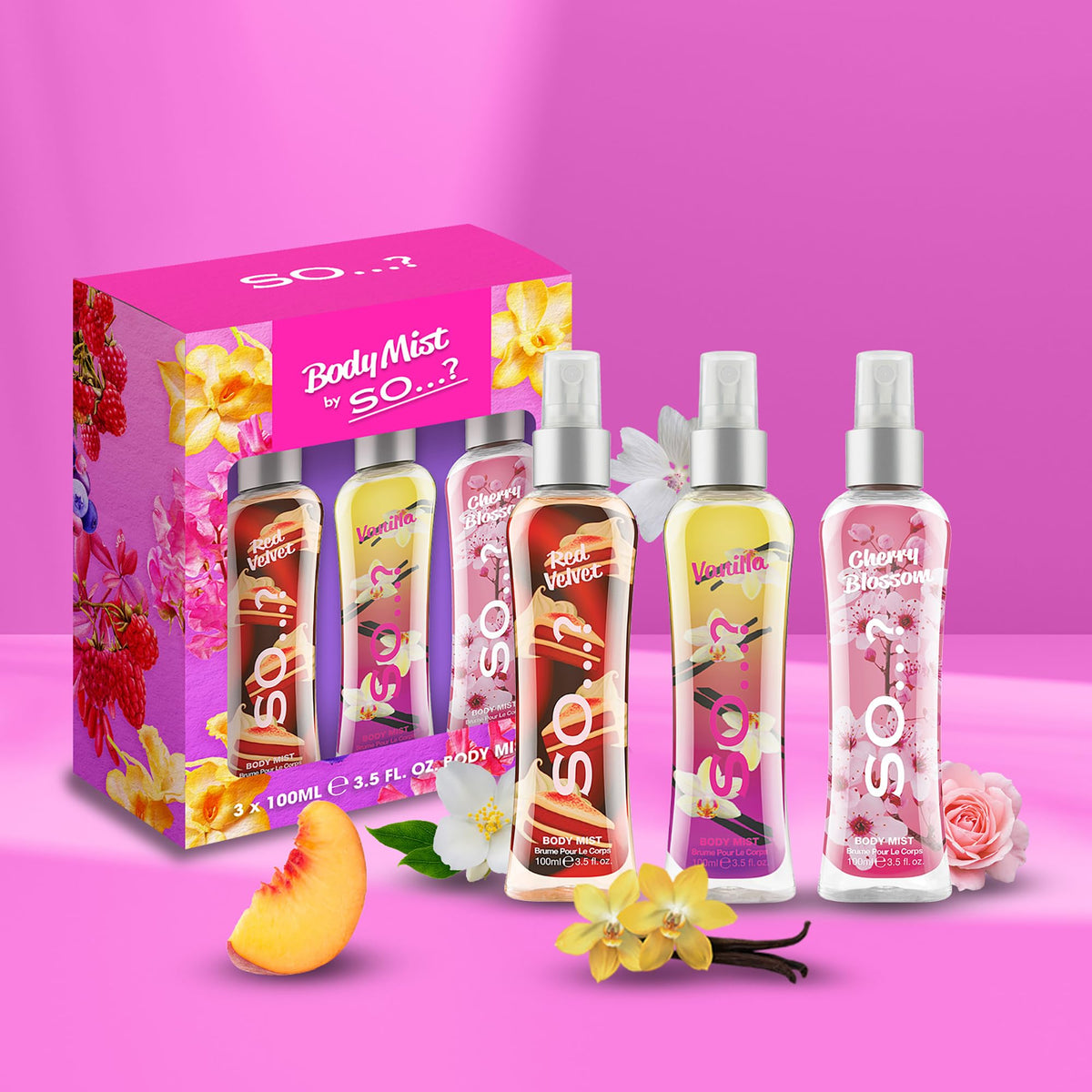 So...? Body Mist Set showing mist spray in action