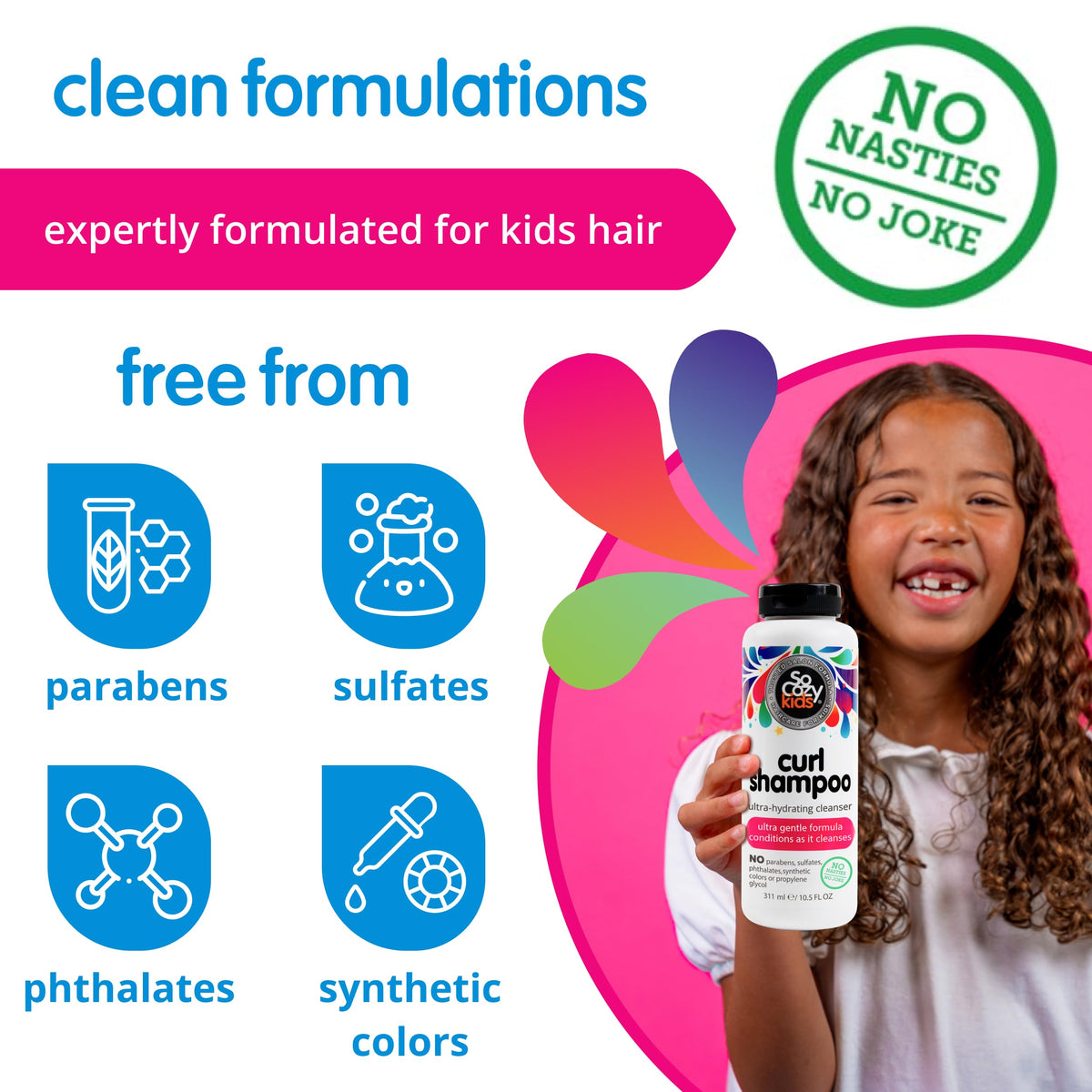 SO COZY Curl Shampoo 10.5 Fl Oz on bathroom shelf