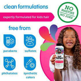 SO COZY Curl Shampoo 10.5 Fl Oz on bathroom shelf