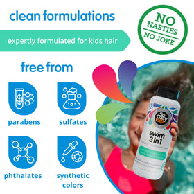 SO COZY Kids Swim 3-in-1 Shampoo, Conditioner & Body Wash cap open