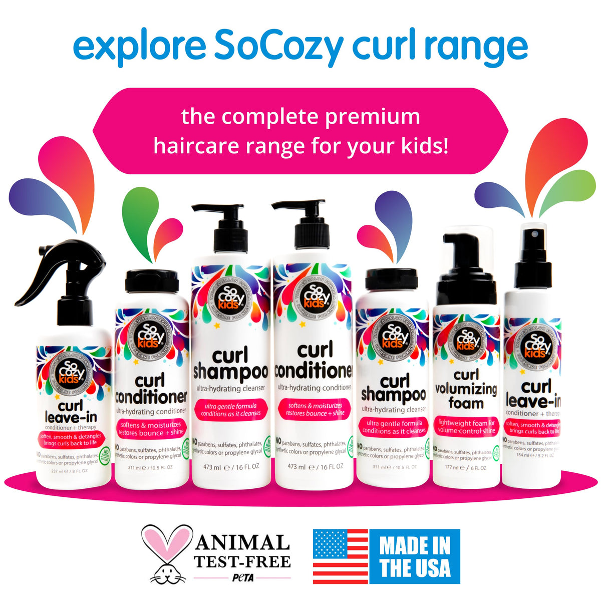 SO COZY Leave In Conditioner Spray packaging on a bathroom shelf