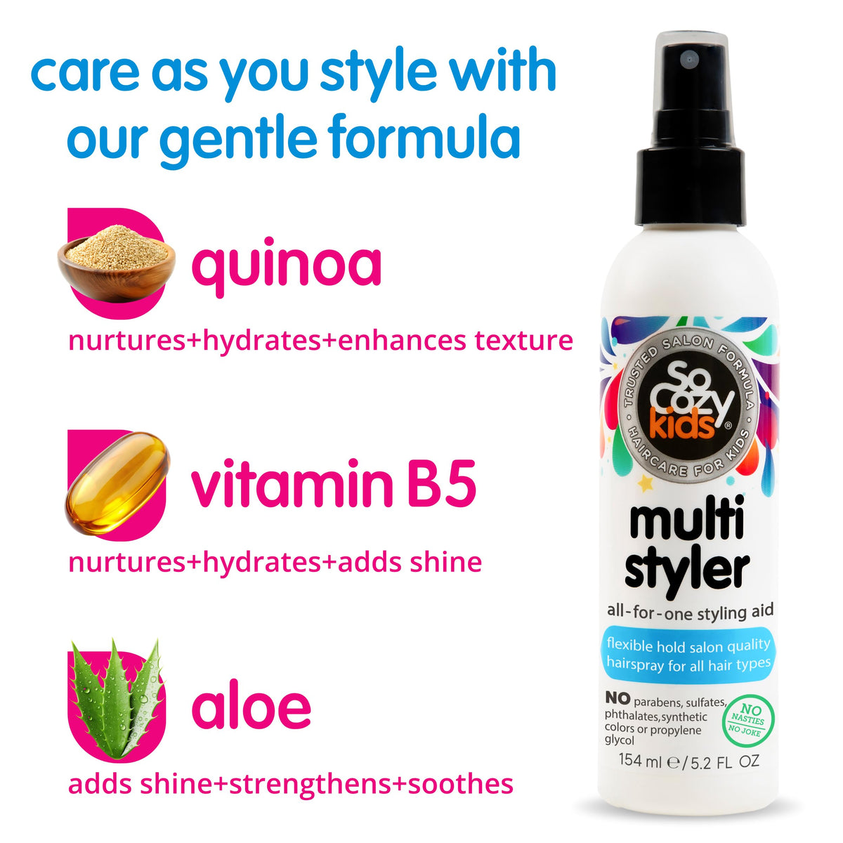 SO COZY Multi Styler Hair Spray for Kids side view