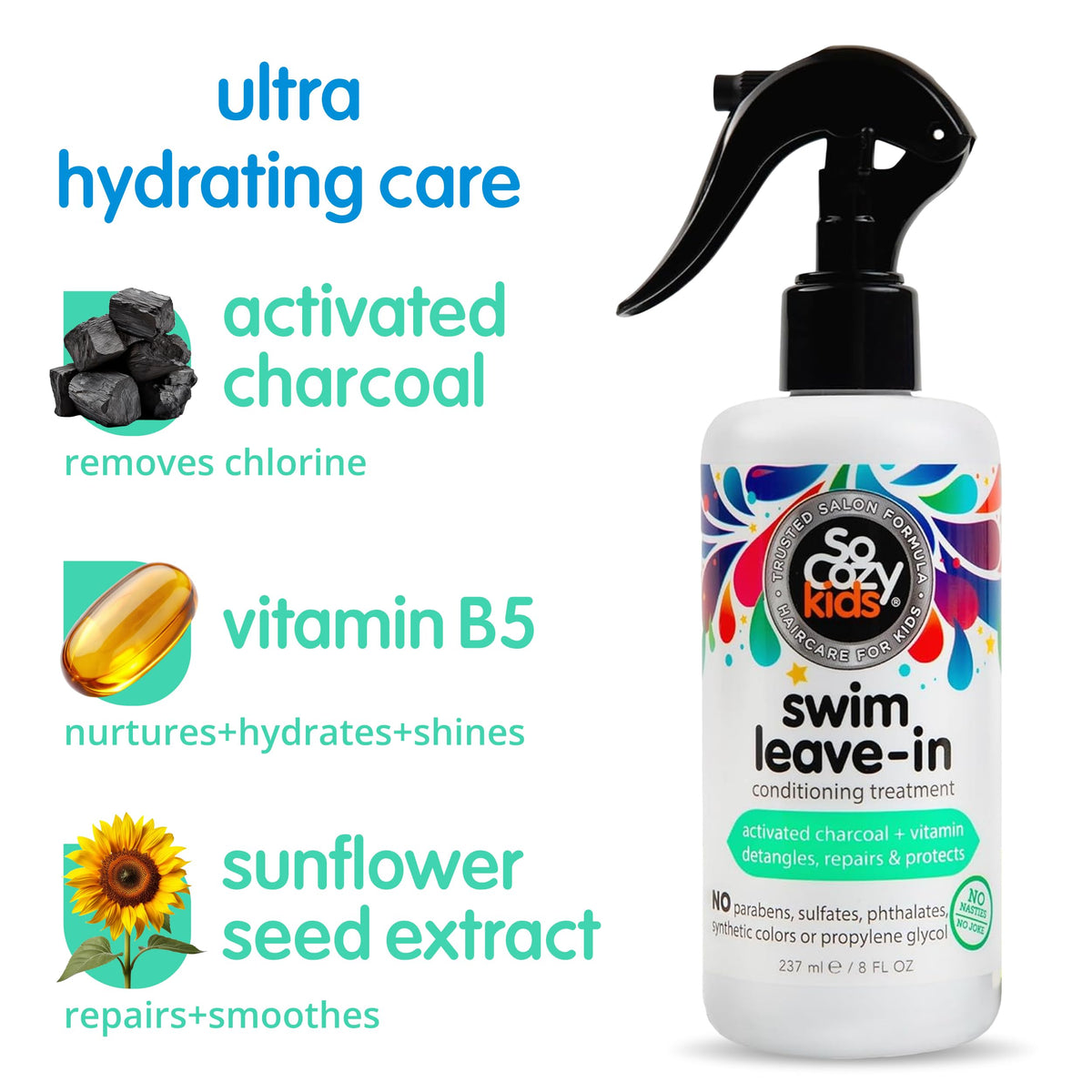 SO COZY Swim Leave In Conditioner Spray lifestyle scene with kids