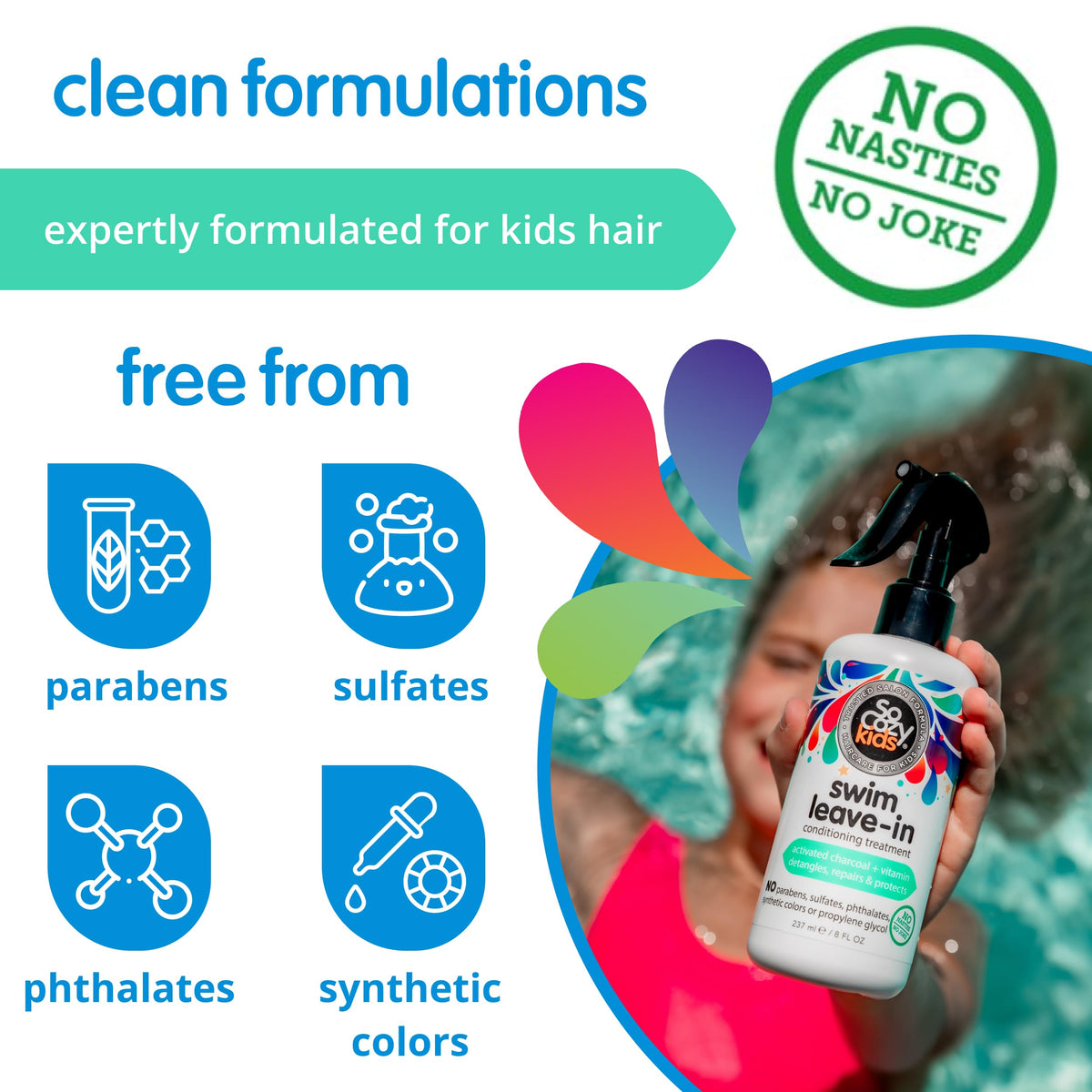 SO COZY Swim Leave In Conditioner Spray pack of 2 with packaging