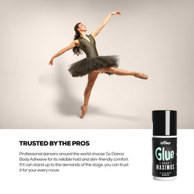 So Danca Glue-teus Maximus Roll-On Body Adhesive close-up of applicator