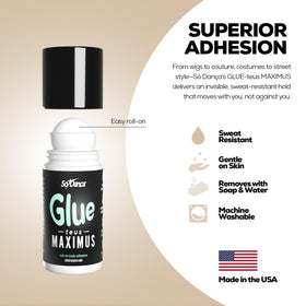 So Danca Glue-teus Maximus Roll-On Body Adhesive packaging