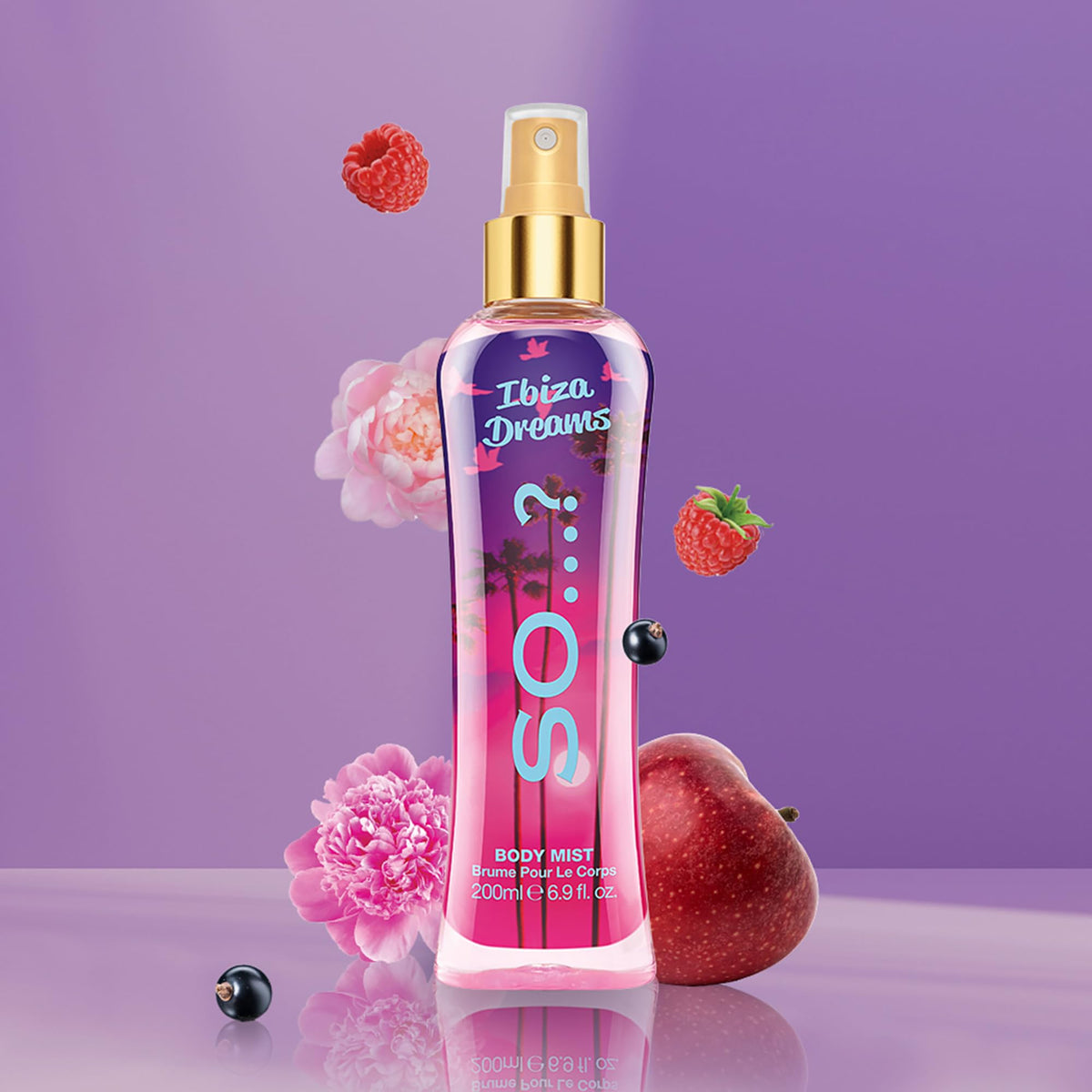 So...? Ibiza Dreams Body Mist in lifestyle setting
