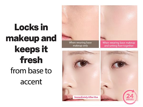 so' natural All Day Tight Makeup Setting Spray mist demonstration