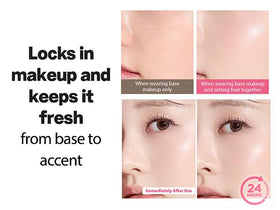 so' natural All Day Tight Makeup Setting Spray mist demonstration