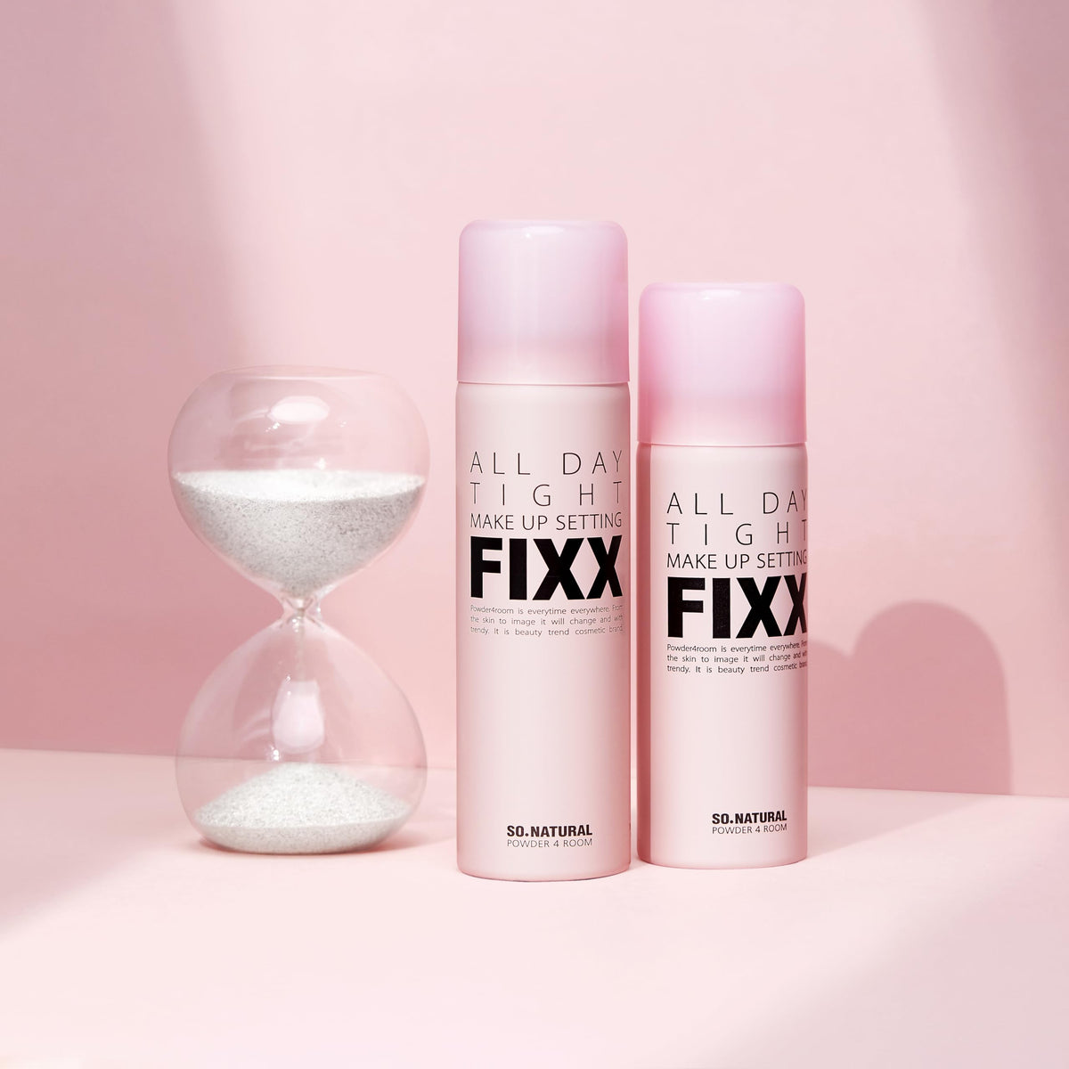so' natural All Day Tight Makeup Setting Spray on vanity