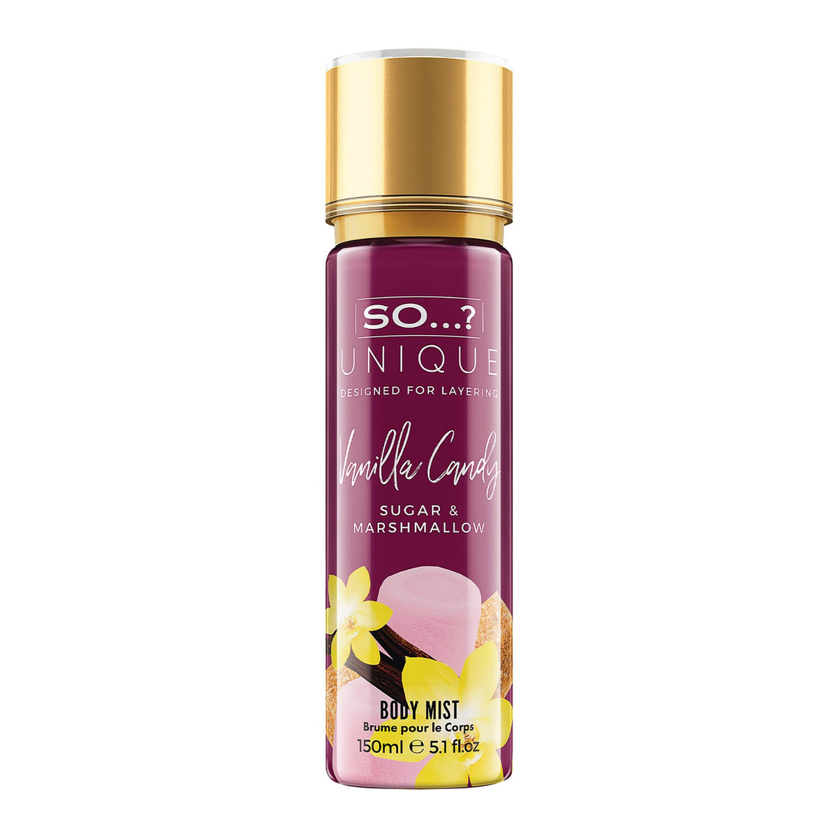 So...? Unique Vanilla Candy Body Mist front view 5.1 oz