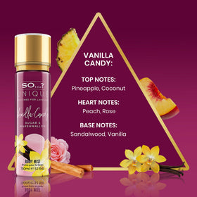 So...? Unique Vanilla Candy Body Mist packaging