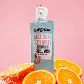 Soap & Glory Face Soap & Clarity 3-in-1 Cleansing Gel packaging