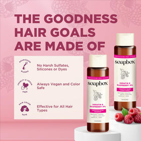 Soapbox shampoo and conditioner set with natural ingredients
