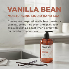 Soapbox Vanilla Bean Liquid Hand Soap Refill 64oz with pump
