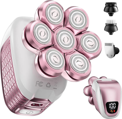 SOBIY Electric Shaver 5-in-1 front view with attachments