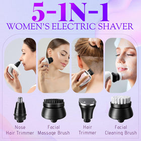 SOBIY Electric Shaver 5-in-1 side view showing LED display