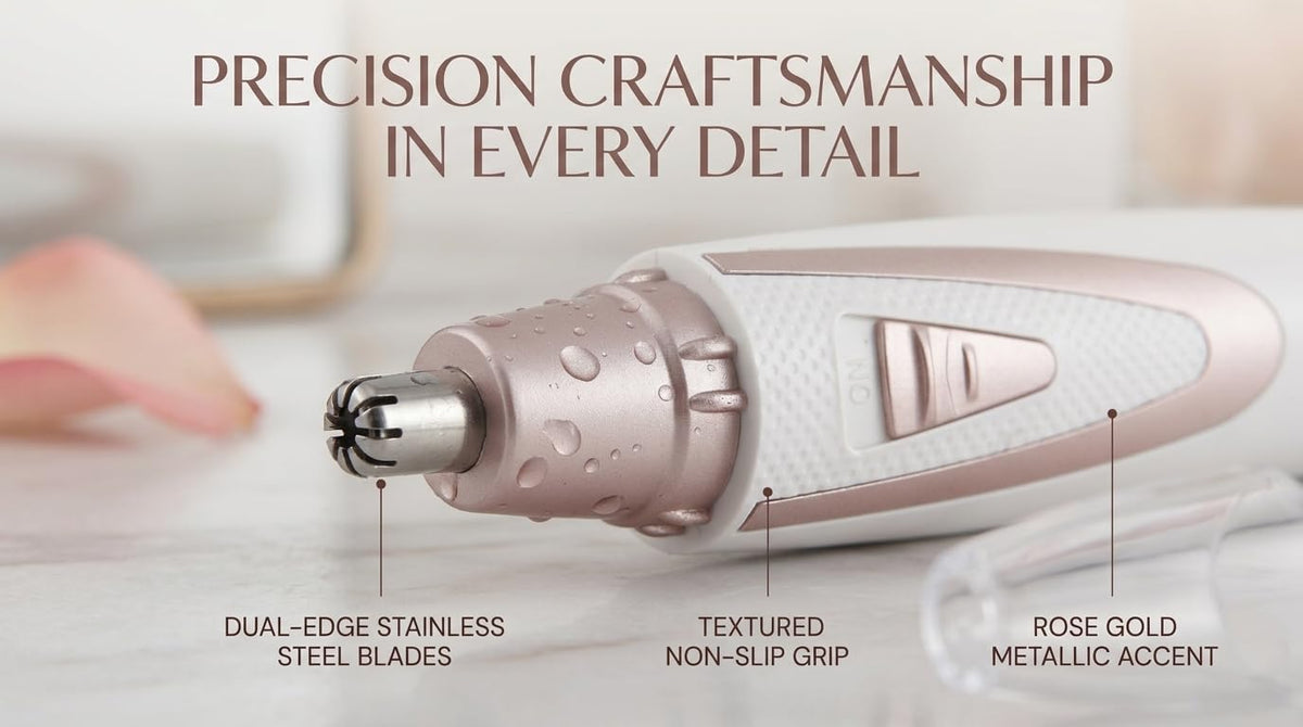 Sodynee Ear and Nose Hair Trimmer displayed with packaging
