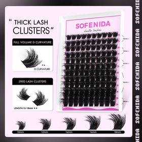 SOFENIDA lash clusters in mixed lengths 10-18mm