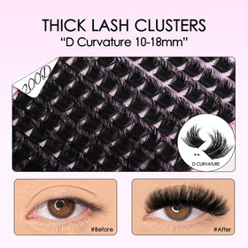 SOFENIDA Lash Clusters Kit packaging with lash clusters