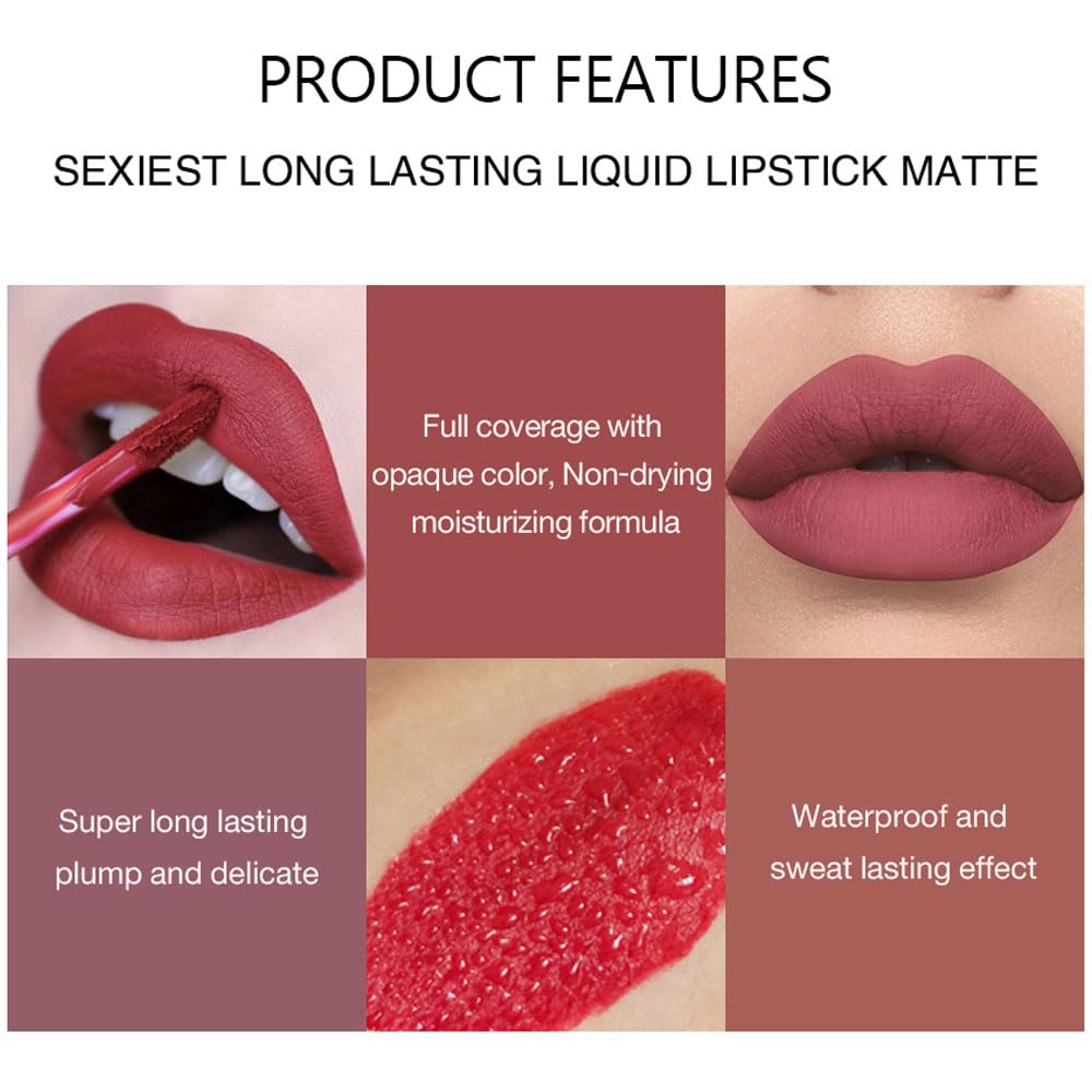 Soft Coral shade of BestLand Matte Liquid Lipstick
