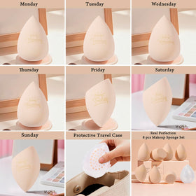 Soft latex-free makeup sponges in different shapes