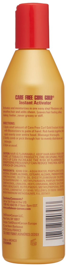 SoftSheen Care Free Curl Gold Instant Activator 8 fl oz packaging