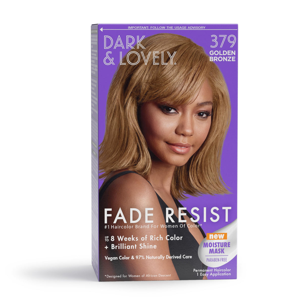 SoftSheen Dark and Lovely Fade Resist Colour Golden Bronze 379 front view