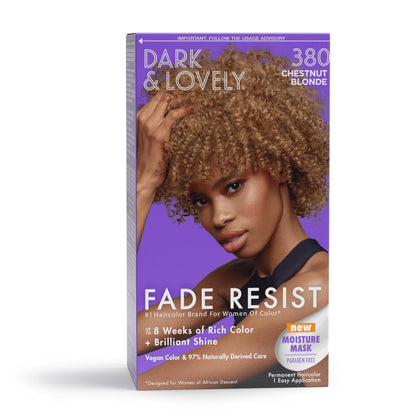 SoftSheen Dark and Lovely Fade Resist Conditioning Colour Chestnut Blonde 380 front view