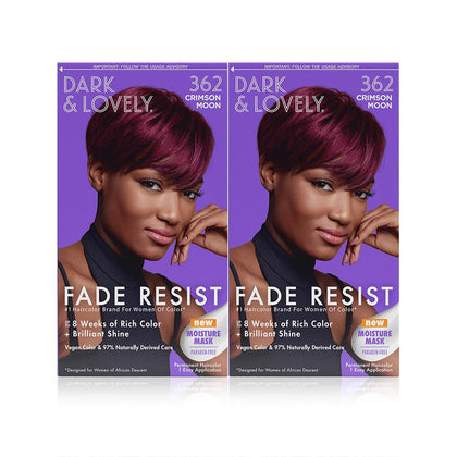 SoftSheen Dark and Lovely Fade Resist Hair Colour Crimson front view