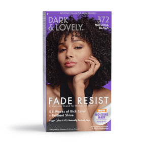SoftSheen Dark and Lovely Fade Resist Rich Conditioning Color 372 Natural Black front view