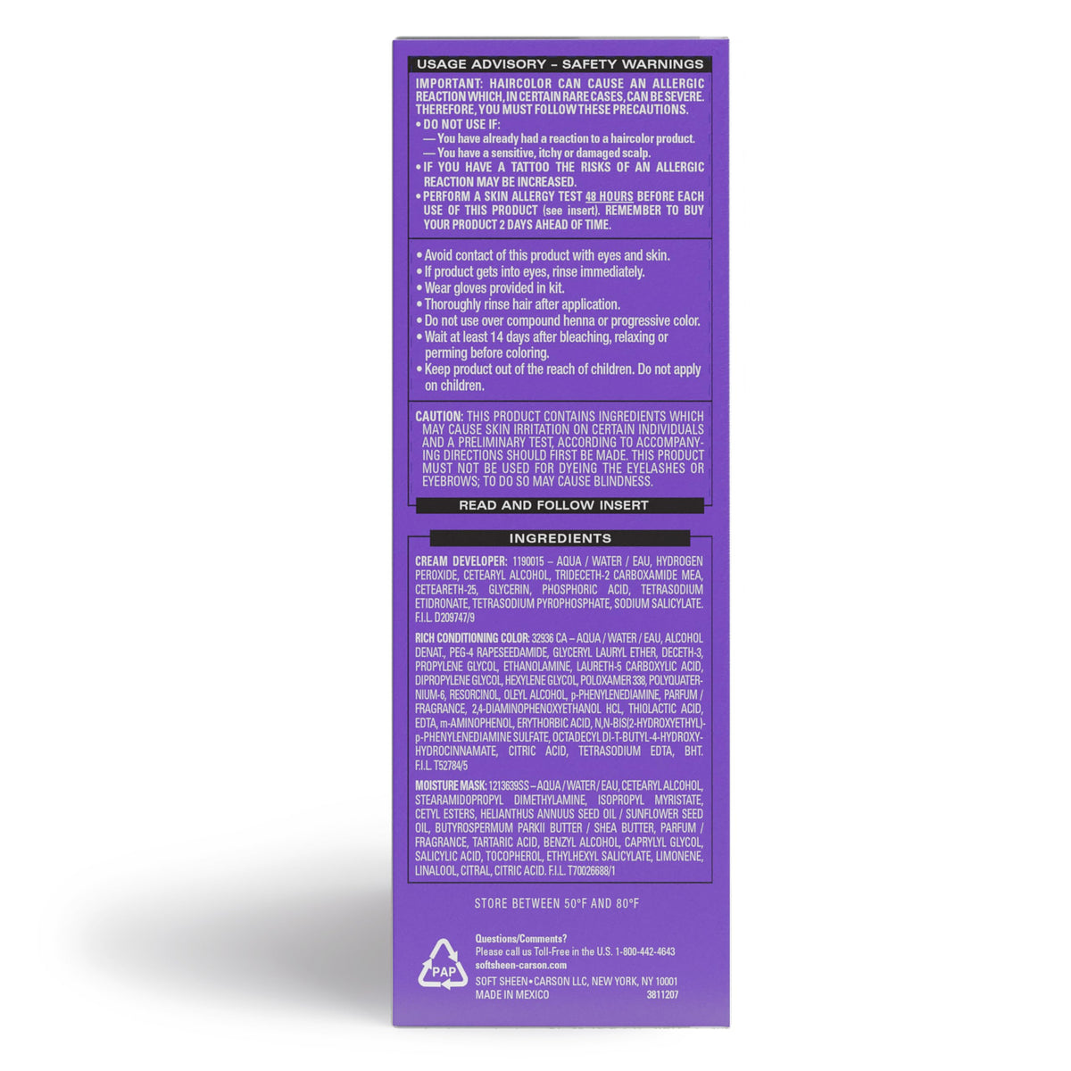 SoftSheen Dark and Lovely Fade Resist Rich Conditioning Color on shiny hair