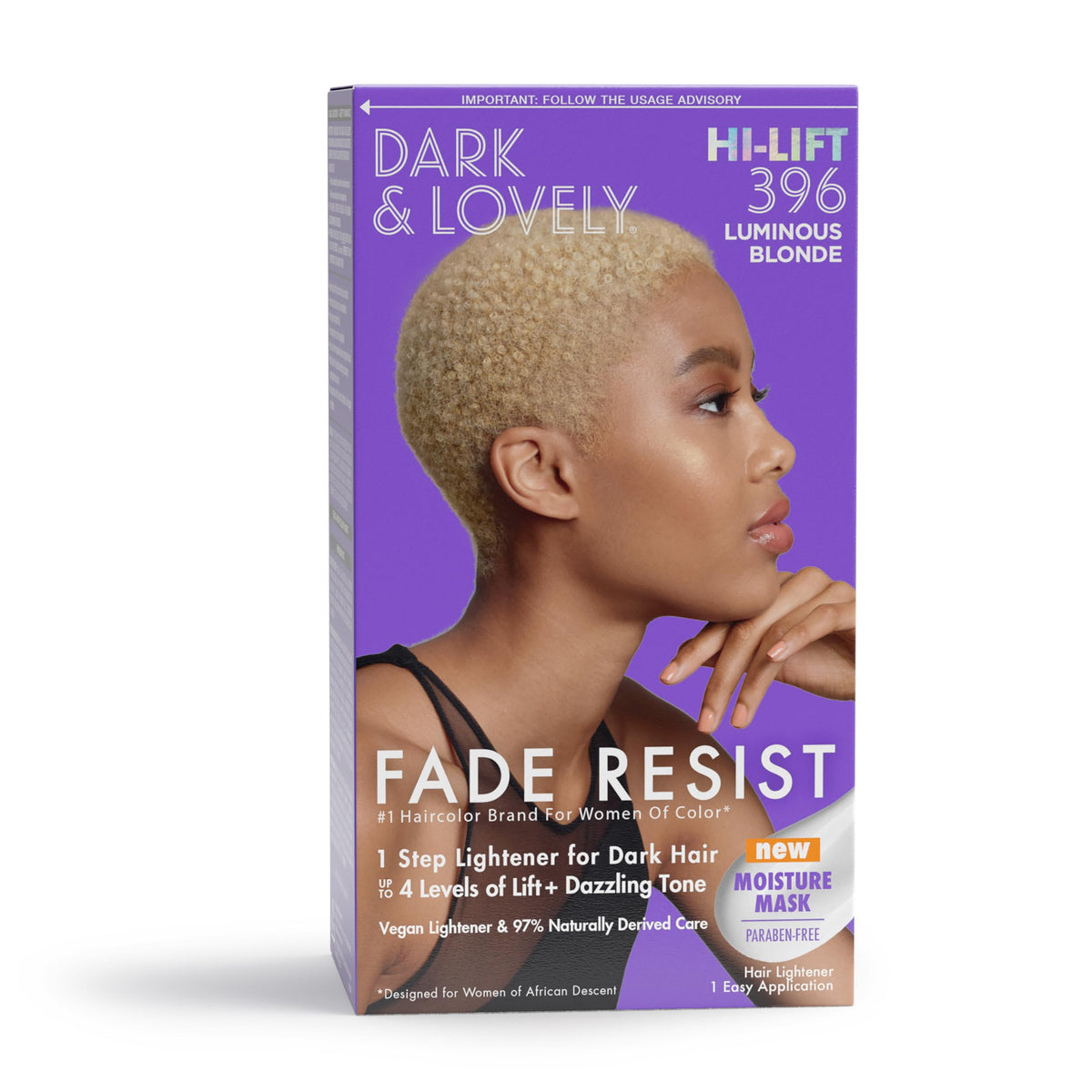 SoftSheen Dark and Lovely Fade Resist Rich Conditioning Color packaging front view